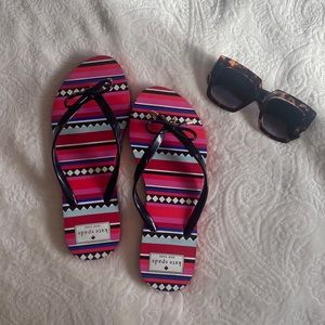 Kate Spade bow flip flops